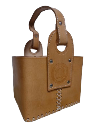 Bolso matero de cuero "diseño de caballo"