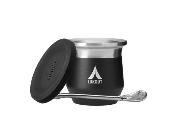 Mate térmico 170 ml "Lukout" NEGRO
