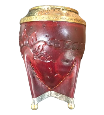 Mate de calabaza y virola de alpaca