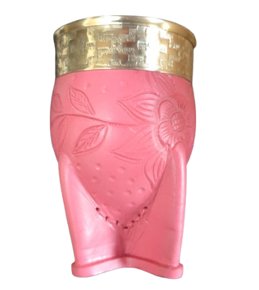 Mate de calabaza "Diseño de flores"